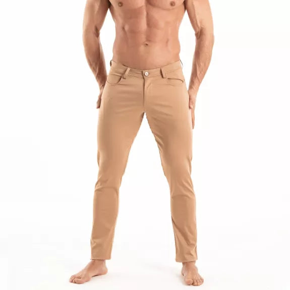 Chino Pants Herren Braun - Stretch für perfekten Sitz & Komfort | TOF Paris