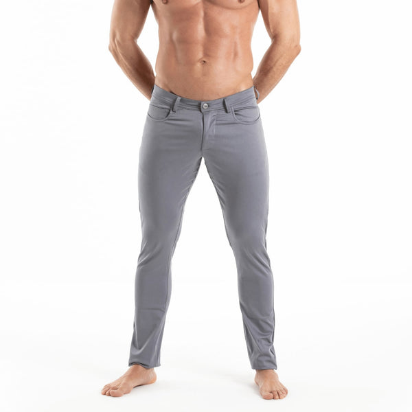 Herren Chinohose Grau - Stretch für perfekten Sitz & Komfort | TOF Paris