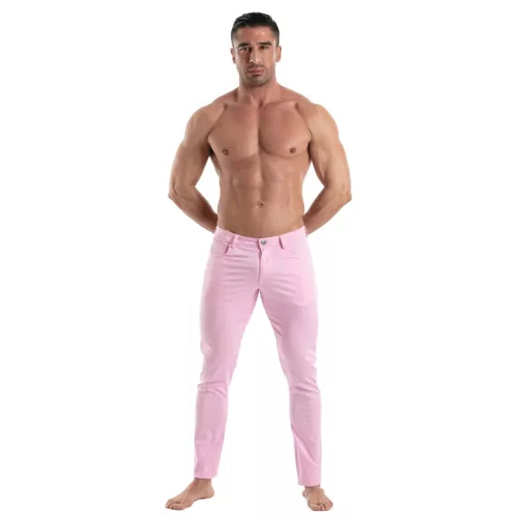 Herren Chinohose Pink - Stretchkomfort & elegante Passform | TOF Paris