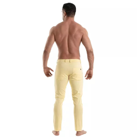 Herren Chino Pants - Komfortabler Stretch, stylischer Slim Fit Gelb | TOF Paris