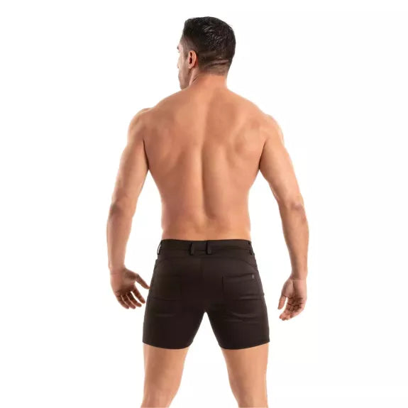 Chino Shorts Slim Fit mit Stretch & 5 praktischen Taschen schwarz | TOF Paris