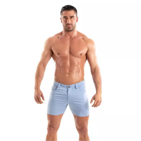 Chino Shorts Slim Fit mit Stretch - Bequeme Sommer-Shorts Blau | TOF Paris