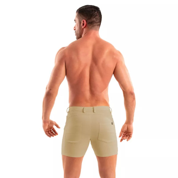 Beiges verführerisches Chino Short für einen modernen Look von TOF Paris – Ansicht 3