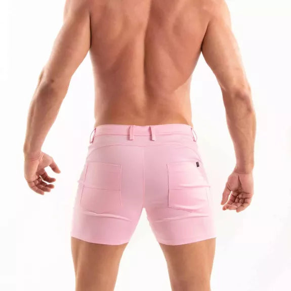 Chino Shorts Slim Fit Pink - Stretch, 5 Taschen & Komfort | TOF Paris