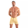 Chino Shorts Herren Slim Fit Gelb - Stretch, 5 Taschen, Komfort | TOF Paris