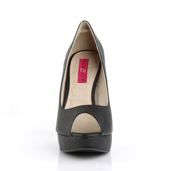 CHLOE-01 Plateau Pumps - Schwarz von Pleaser Pink Label – Ansicht 2
