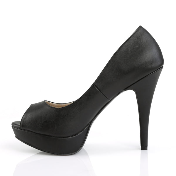CHLOE-01 Plateau Pumps - Schwarz von Pleaser Pink Label – Ansicht 3