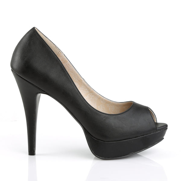 CHLOE-01 Plateau Pumps - Schwarz | Pleaser Pink Label SALE