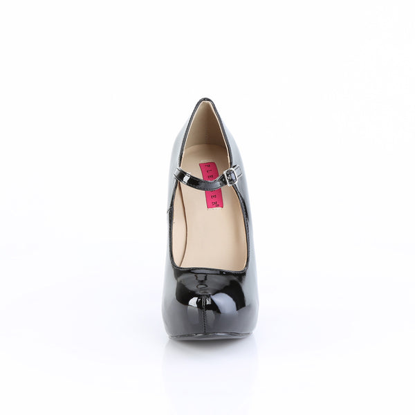 CHLOE-02 Plateau Pumps Lack Schwarz | Pleaser Pink Label SALE