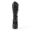 CHLOE-115 Plateau Stiefeletten Schwarz von Pleaser Pink Label – Ansicht 2