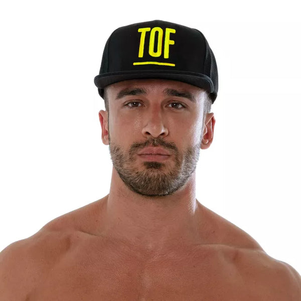 Gelbes lässiges Skater Cap für maskuline Styles von TOF Paris