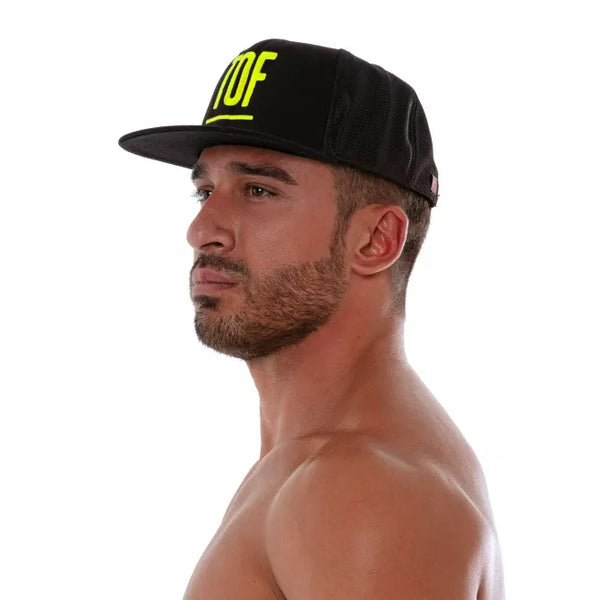 Gelbes lässiges Skater Cap für maskuline Styles von TOF Paris – Ansicht 2