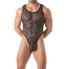 Body Thong Herren - Schwarz, elastisch & atmungsaktiv, transparent, Schwarz | TOF Paris