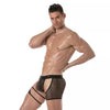 Herrenstring Fishnet Chaps - elastisch, transparent & provokativ, Schwarz | TOF Paris