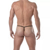 Herren Tanga Netzstoff - atmungsaktiv, verführerisch & komfortabel, Schwarz | TOF Paris