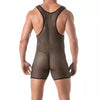 Wrestling Body Herren Mesh-Body mit elastischem Komfort in Schwarz | TOF Paris