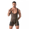 Wrestling Body Herren Mesh-Body mit elastischem Komfort in Schwarz | TOF Paris