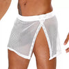 Weißes verführerisches Mesh Sarong für maskuline und transparente Momente von TOF Paris – Ansicht 2
