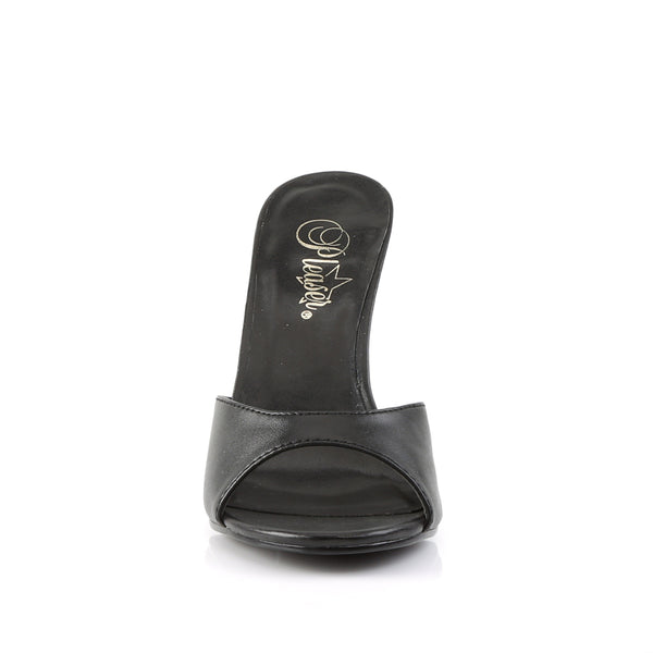 CLASSIQUE-01 Pantoletten Schwarz | Pleaser