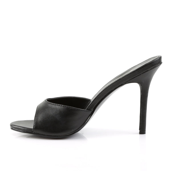 CLASSIQUE-01 Pantoletten Schwarz | Pleaser