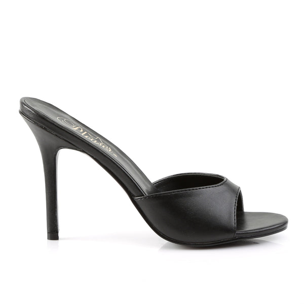 CLASSIQUE-01 Pantoletten Schwarz | Pleaser