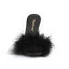 CLASSIQUE-01F Pantoletten - Schwarz von Fabulicious – Ansicht 2