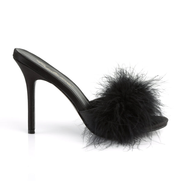 CLASSIQUE-01F Pantoletten - Schwarz EUR 38 | Fabulicious SALE