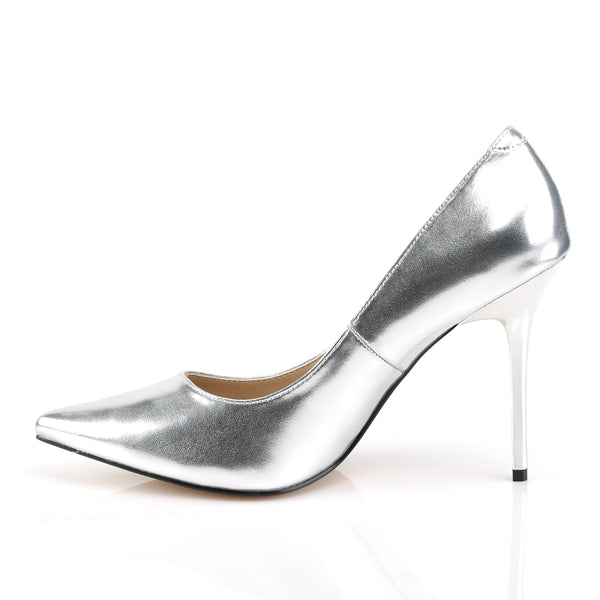 CLASSIQUE-20 Pumps Silber Metallic EUR 38 | Pleaser SALE