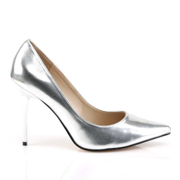 CLASSIQUE-20 Pumps Silber Metallic EUR 38 | Pleaser SALE
