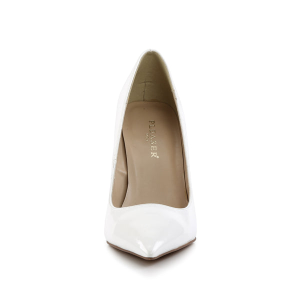 CLASSIQUE-20 Pumps Weiß Lack von Pleaser – Ansicht 2