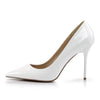 CLASSIQUE-20 Pumps Weiß Lack | Pleaser SALE