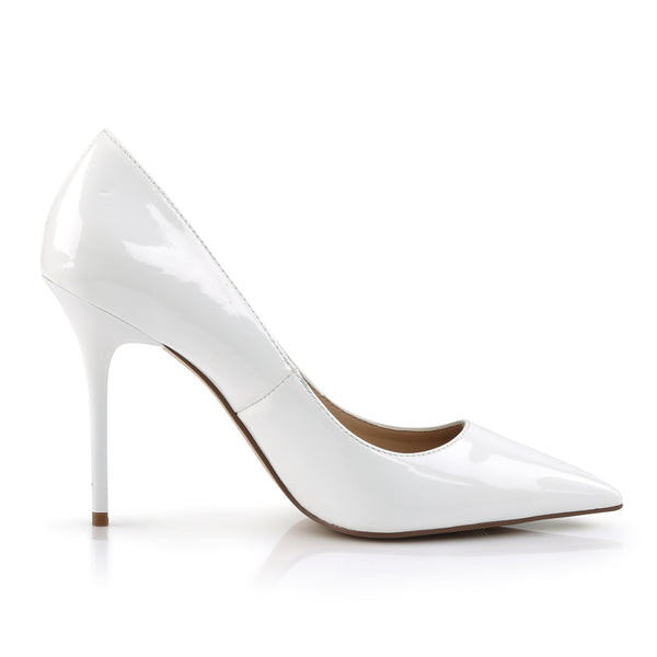 CLASSIQUE-20 Pumps Weiß Lack von Pleaser – Ansicht 5