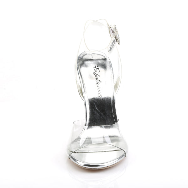 CLEARLY-406 Pantoletten transparent EUR 40 | Fabulicious SALE