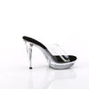 COCKTAIL-501 Plateau Pantoletten Transparent/Schwarz von Fabulicious – Ansicht 5