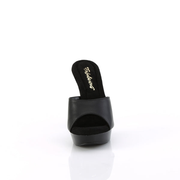 COCKTAIL-501L Plateau Pantoletten Schwarz von Fabulicious – Ansicht 2