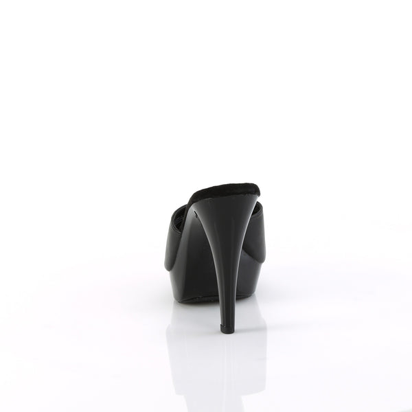 COCKTAIL-501L Plateau Pantoletten Schwarz von Fabulicious – Ansicht 4