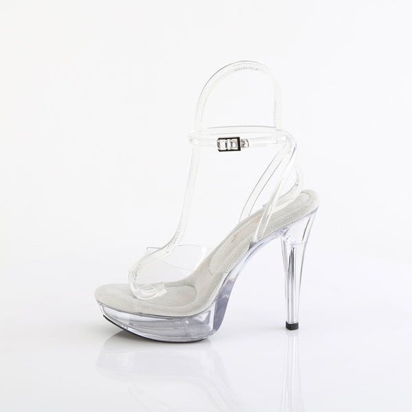 COCKTAIL-506 - Plateau Sandaletten - Transparent von Fabulicious – Ansicht 3