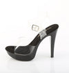 COCKTAIL-508 Plateau Sandaletten Schwarz Lack von Fabulicious – Ansicht 3