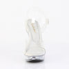 COCKTAIL-508RSI Plateau High Heel Sandaletten - Silber Glitzer Transparent von Fabulicious – Ansicht 2