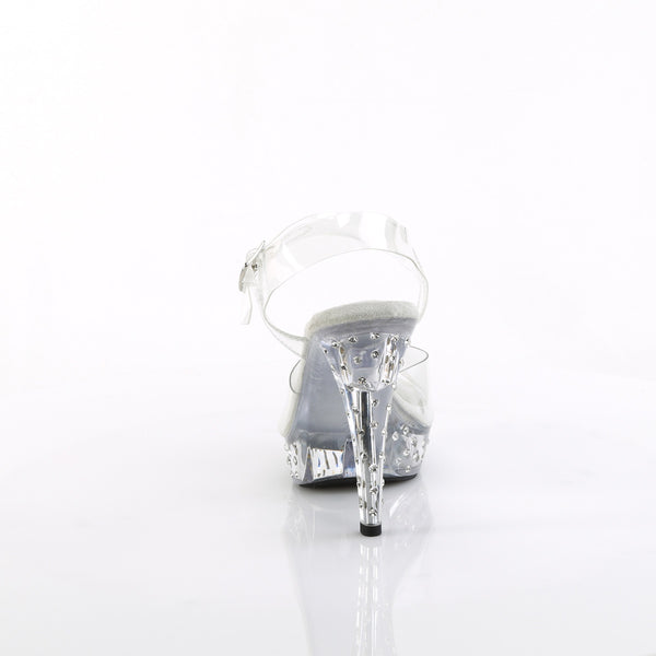 COCKTAIL-508SDT Plateau Sandaletten Transparent von Fabulicious – Ansicht 4
