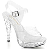 COCKTAIL-508SDT Plateau Sandaletten Transparent von Fabulicious