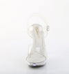 COCKTAIL-508SRSI Plateau Sandaletten Transparent Glitzer von Fabulicious – Ansicht 2