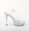 COCKTAIL-508SRSI Plateau Sandaletten Transparent Glitzer von Fabulicious – Ansicht 5