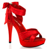 COCKTAIL-568 Sandalette Rot von Fabulicious