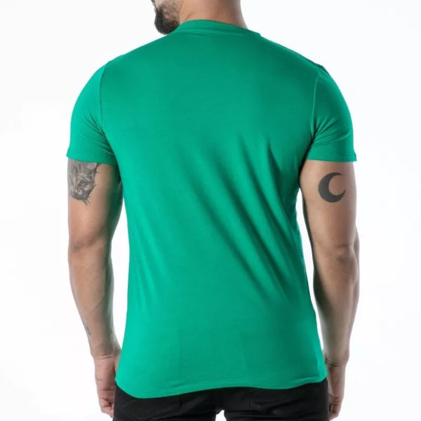 Grünes Colorful V-T-Shirt im modernen Designer Look von TOF Paris – Ansicht 4