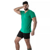 Grünes Colorful V-T-Shirt im modernen Designer Look von TOF Paris – Ansicht 2