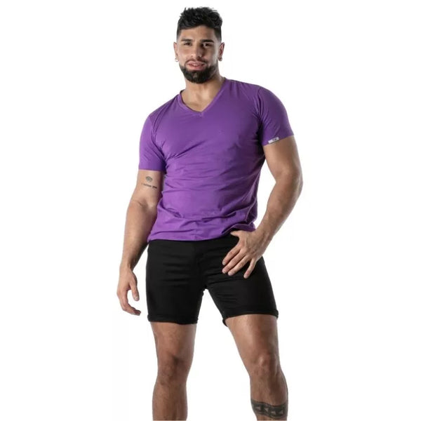 Lila Colorful-T-Shirt von TOF Paris