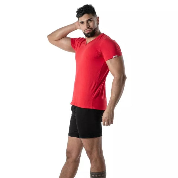 Rotes Colorful-T-Shirt von TOF Paris – Ansicht 3