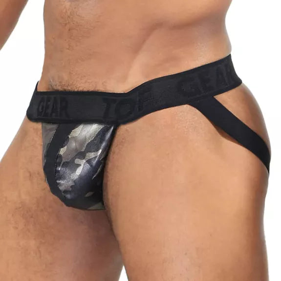 Jockstrap Braun-Camouflage & Push-Up Effekt - Sexy Army Style | TOF Paris