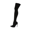 COURTLY-3005 Overknee Stiefel Schwarz von Pleaser – Ansicht 3